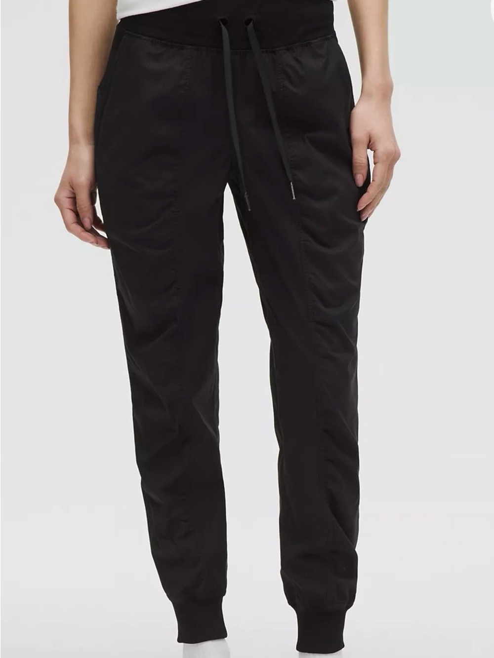 lululemon Black, Drawstring Joggers , Women’s size 6